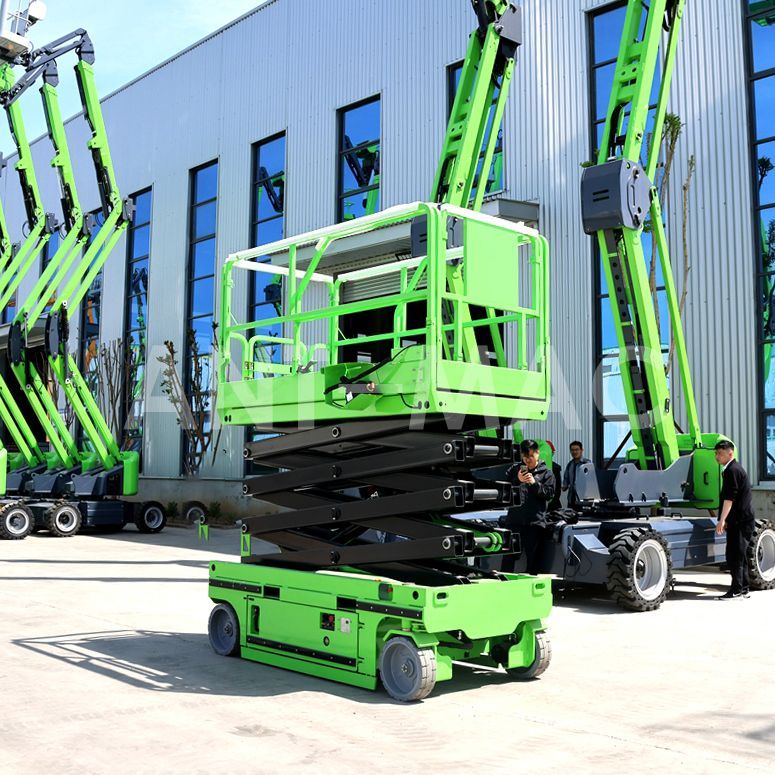  9.9M Working Height Meets 0.81M Width: Compact Scissor Lift Transforms High-Altitude Tight-Space Wo