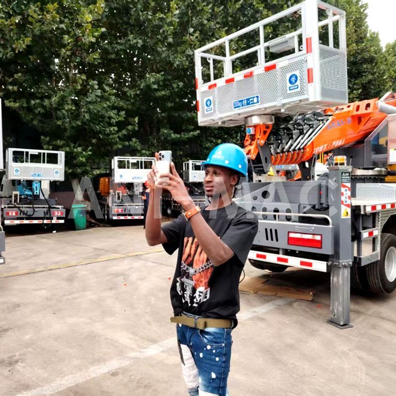 Burkina Faso Client Takes a Close Look At High-Performance Truck-Mounted Aerial Work Platform