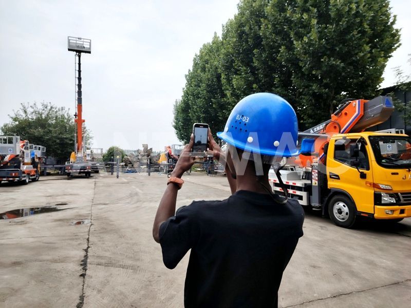 Burkina Faso Client Takes a Close Look At High-Performance Truck-Mounted Aerial Work Platform
