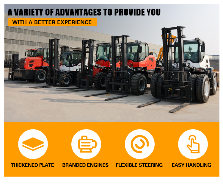 Short-Articulated Internal All-Terrain Forklift