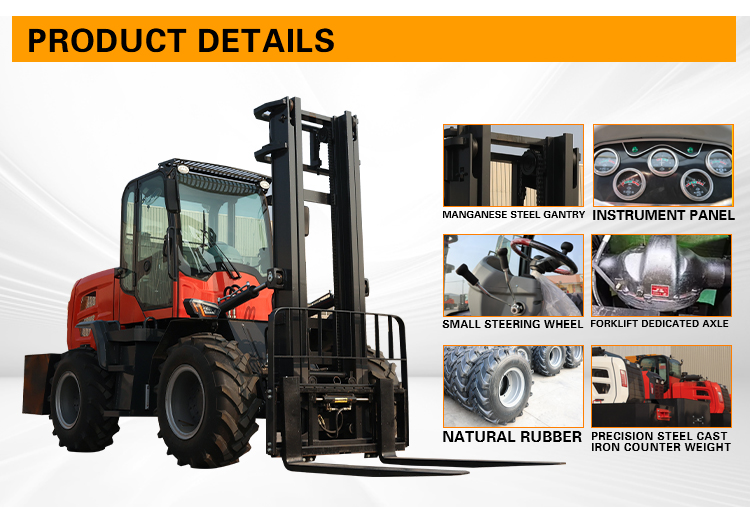  Rear-Steering All-Terrain Forklift 