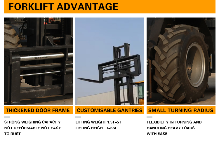  Rear-Steering All-Terrain Forklift 