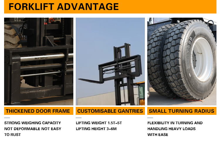 Heavy-duty off-road forklift