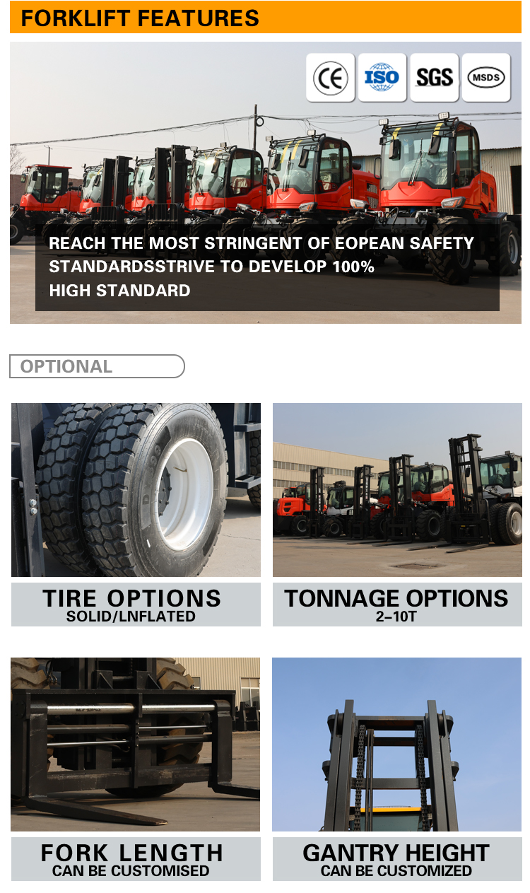 Super heavy-duty off-road forklift
